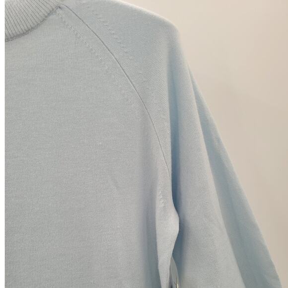 Debbie Morgan Soft Mock Neck Long Sleeve Zip Back Basic Pullover Sweater Top - Picture 9 of 12